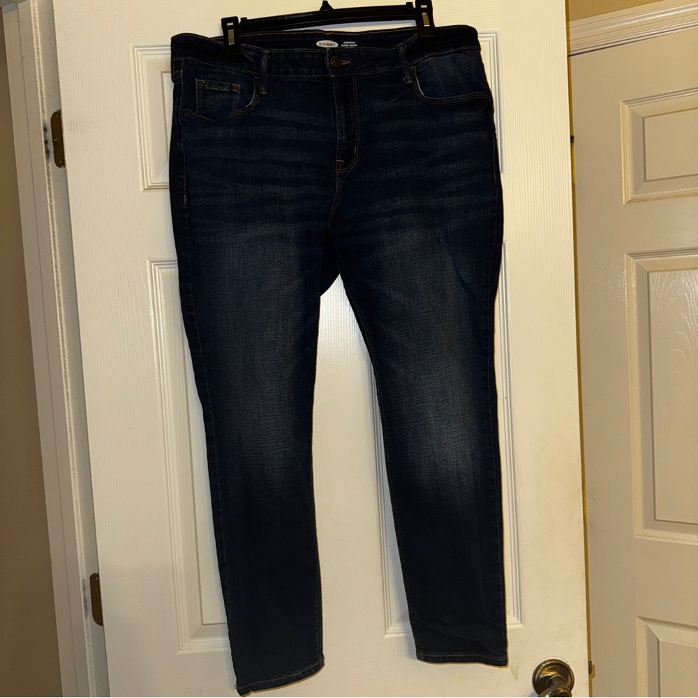 Old Navy jeans dark wash super skinny rockstar plus size casual denim date night